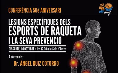 Propera conferència sobre lesions dels esports de raqueta