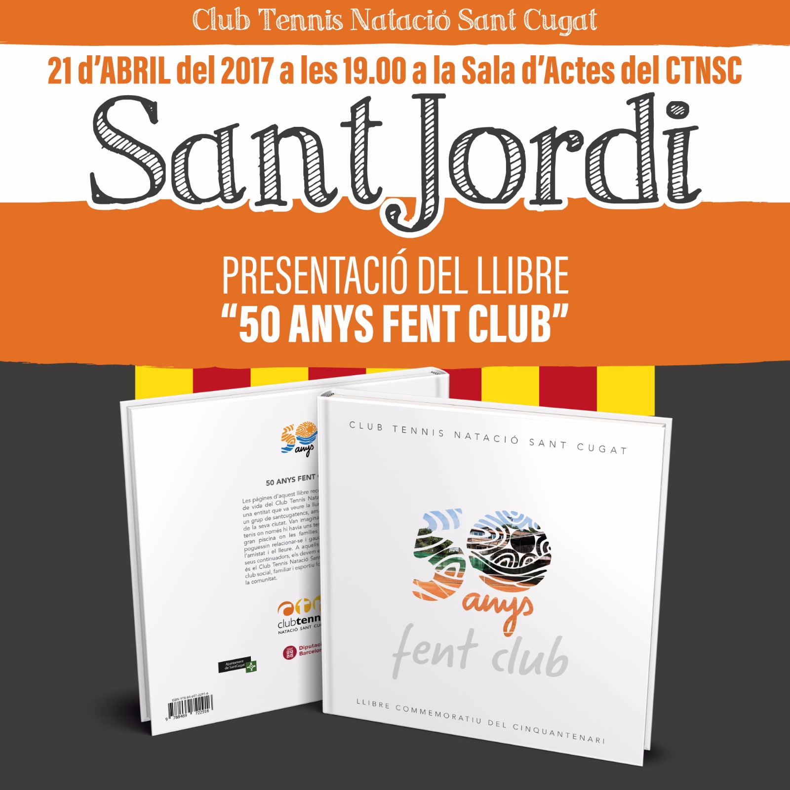 Aquest divendres, presentació del llibre del Cinquantenari