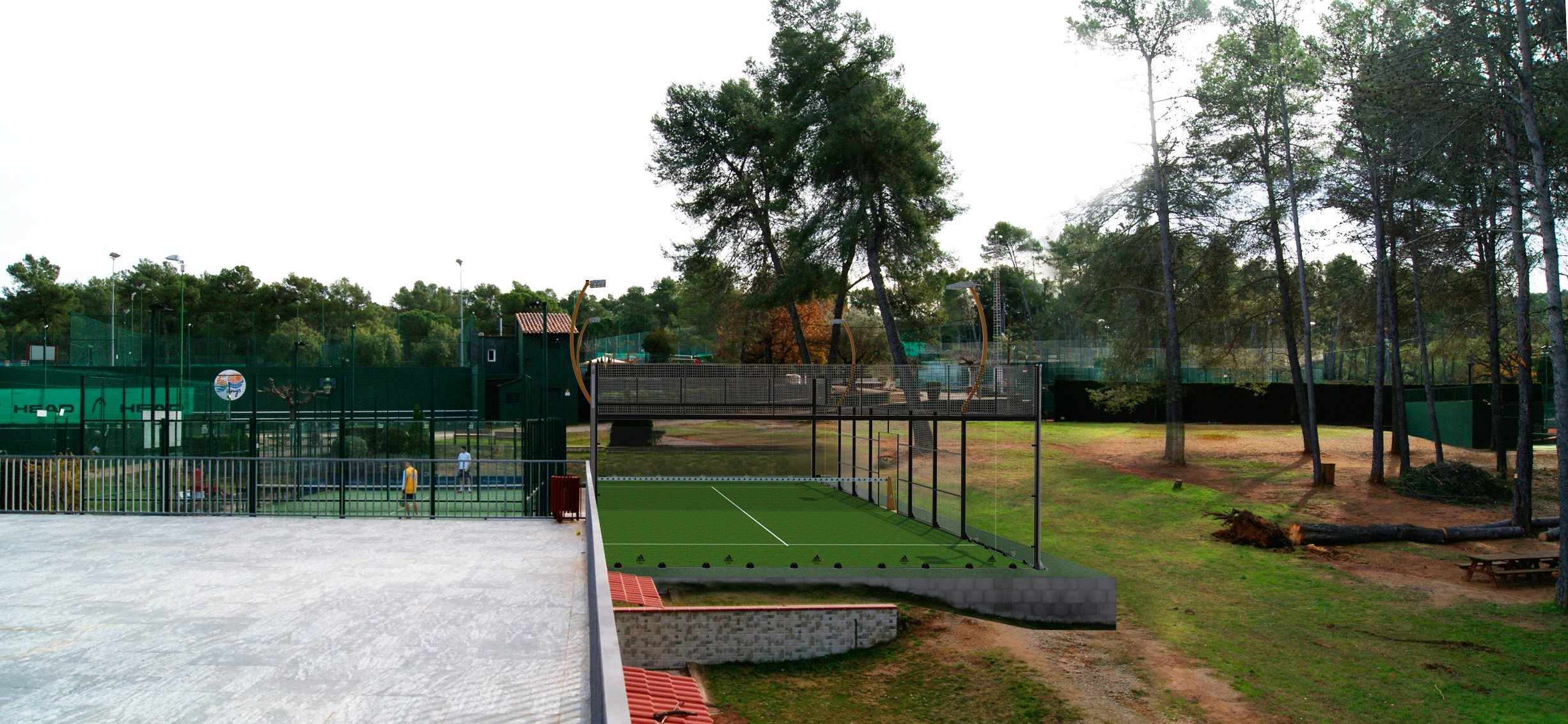 2 noves pistes de pàdel