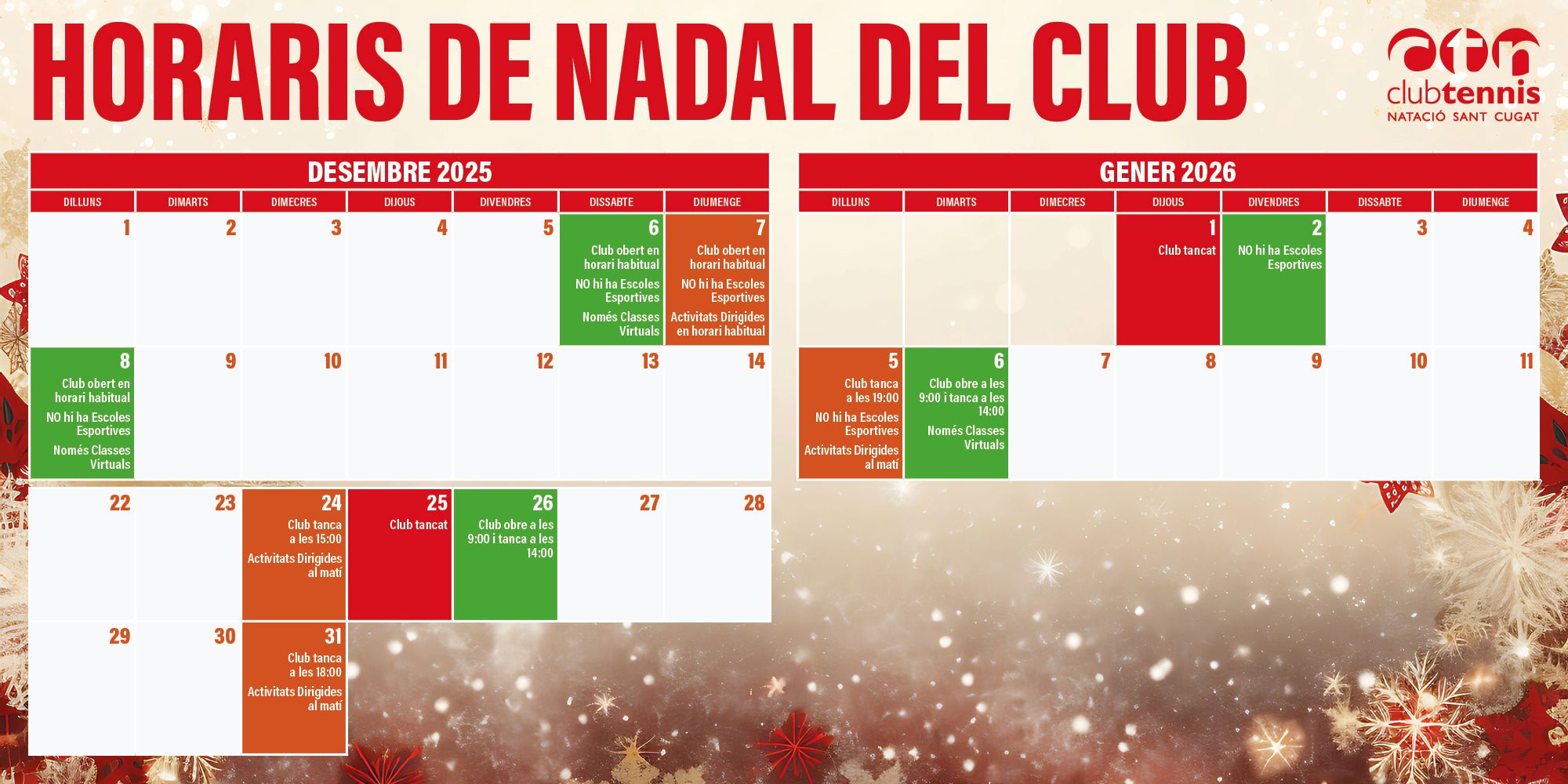 horaris-nadal-club-hrz