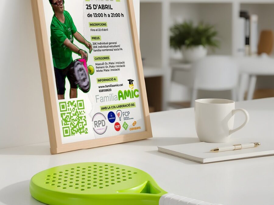 No et perdis la nova edició del Torneig de pàdel solidari FamiliaAMIC