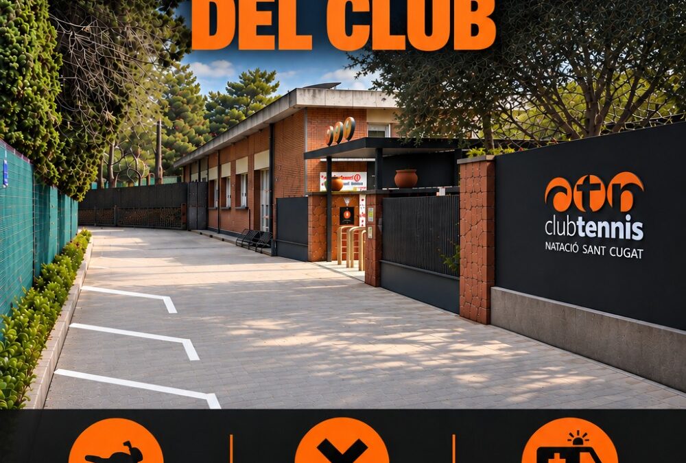 Si vens amb moto, respecta els aparcaments senyalitzats a l’entrada del Club